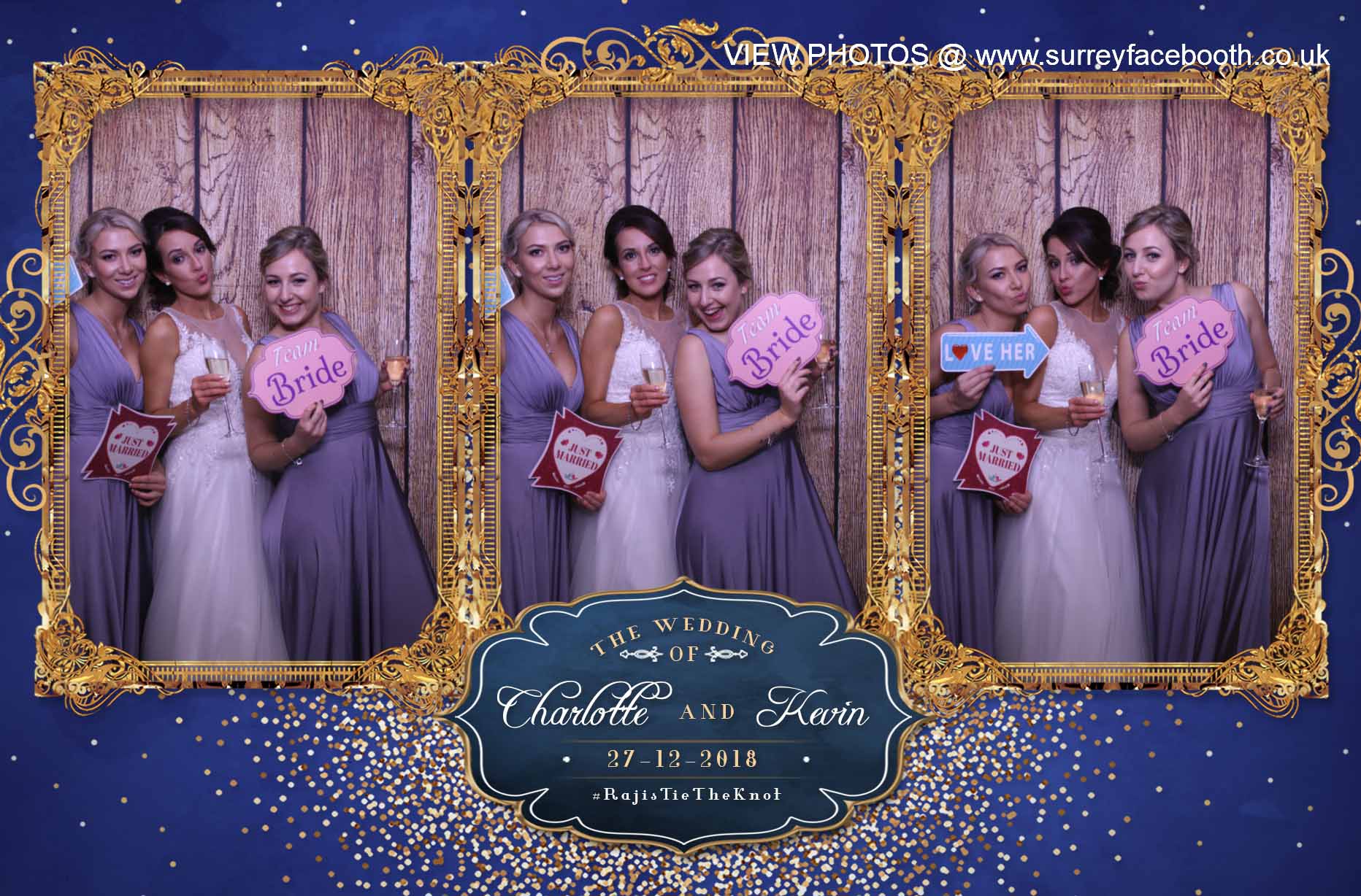 Charlotte & Kevin's Wedding | View more photos from the event at galleries.surreyfacebooth.co.uk/u/Surrey-FaceBooth/Charlotte-Kevins-Wedding